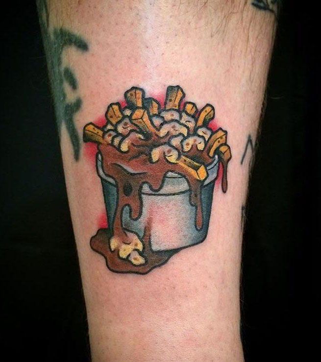 30 Unique Poutine Tattoos You Must Love