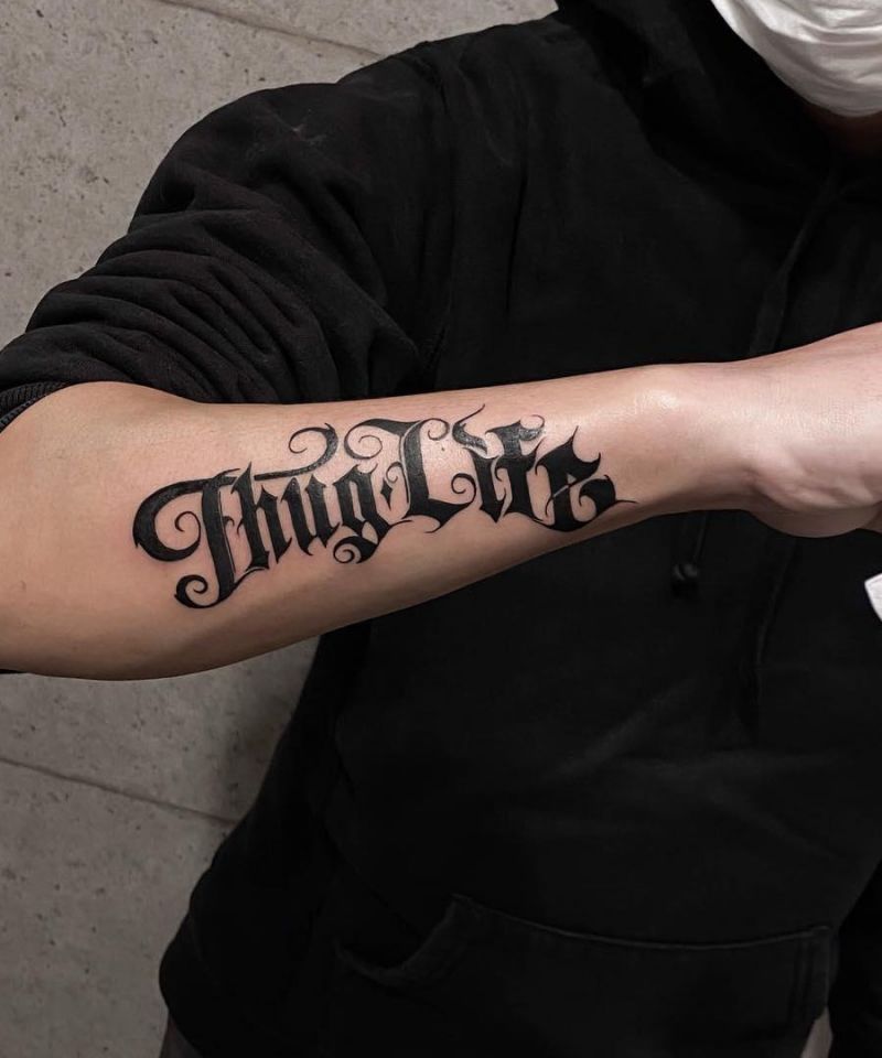 30 Unique Thug Life Tattoos For Your Next Ink