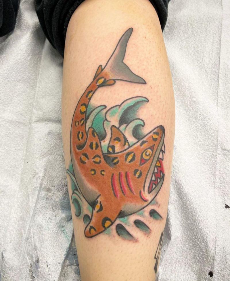 30 Unique Tiger Shark Tattoos You Must Love