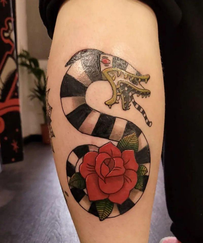 30 Unique Beetlejuice Tattoos You Must Love