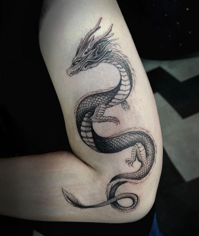 30 Pretty Chinese Dragon Tattoos You Can Copy