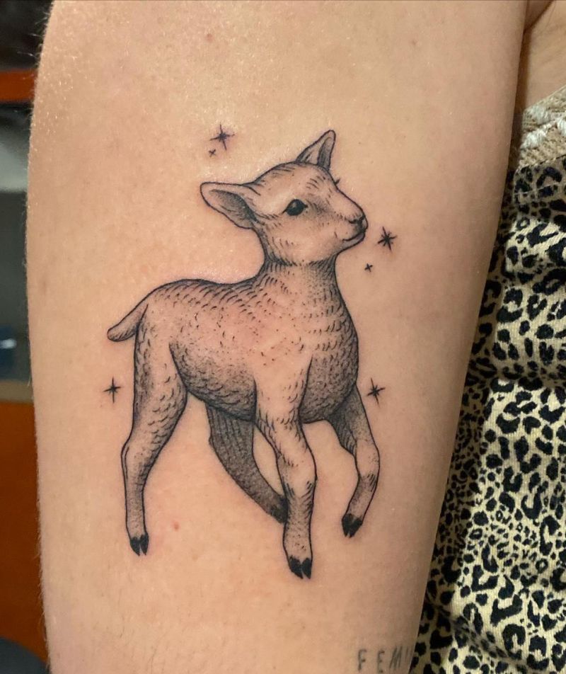 30 Cute Lamb Tattoos You Can Copy