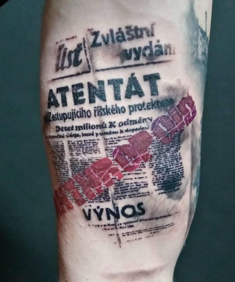 30 Unique Newspaper Tattoos You Must Love