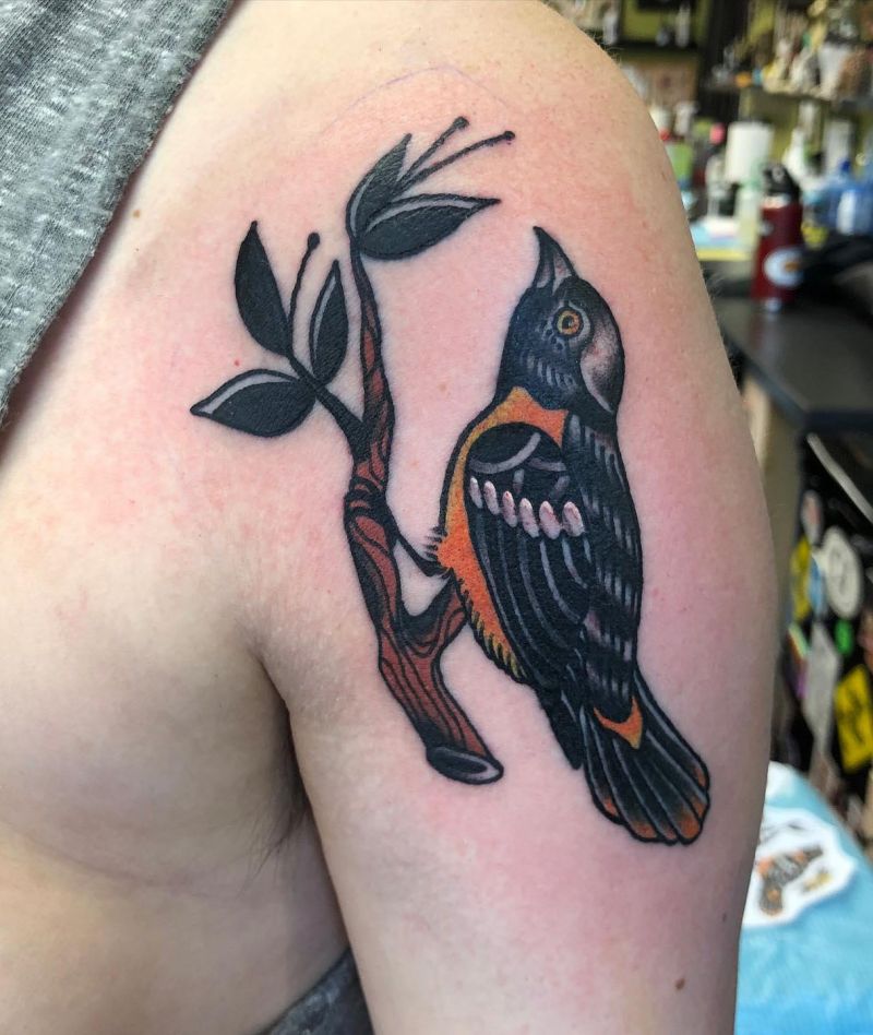 30 Pretty Oriole Tattoos to Inspire You