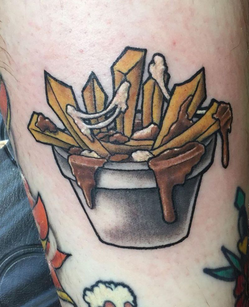 30 Unique Poutine Tattoos You Must Love