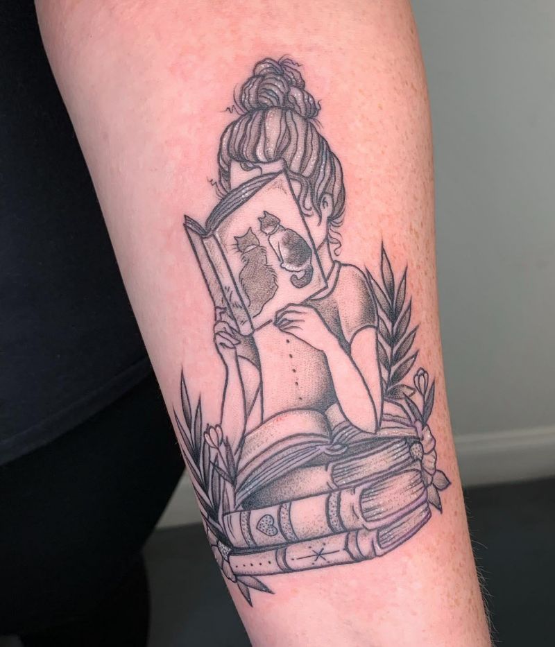 30 Unique Reading Tattoos You Can Copy