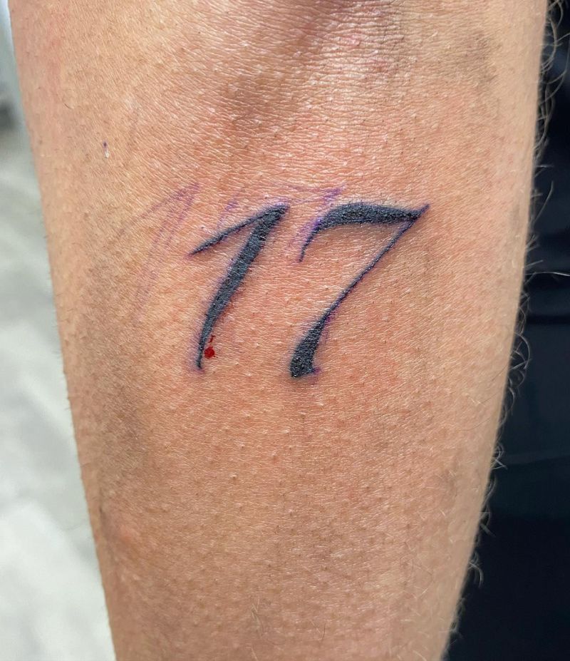 30 Unique 17 Tattoos You Can Copy