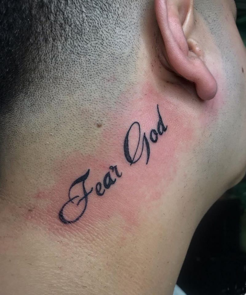 30 Unique Fear God Tattoos For Your Next Ink