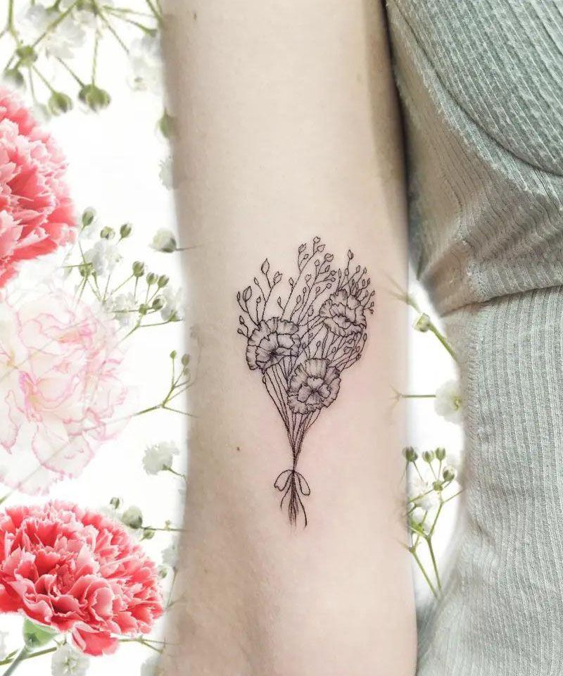 30 Unique Gypsophila Tattoos for Your Inspiration