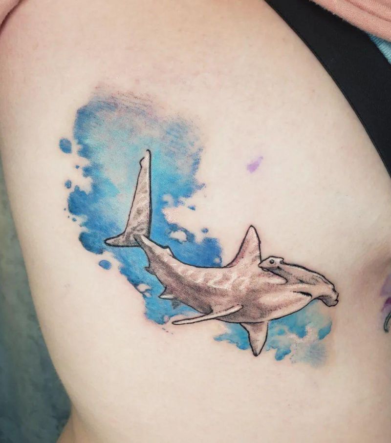 30 Unique Hammerhead Shark Tattoos You Must Love