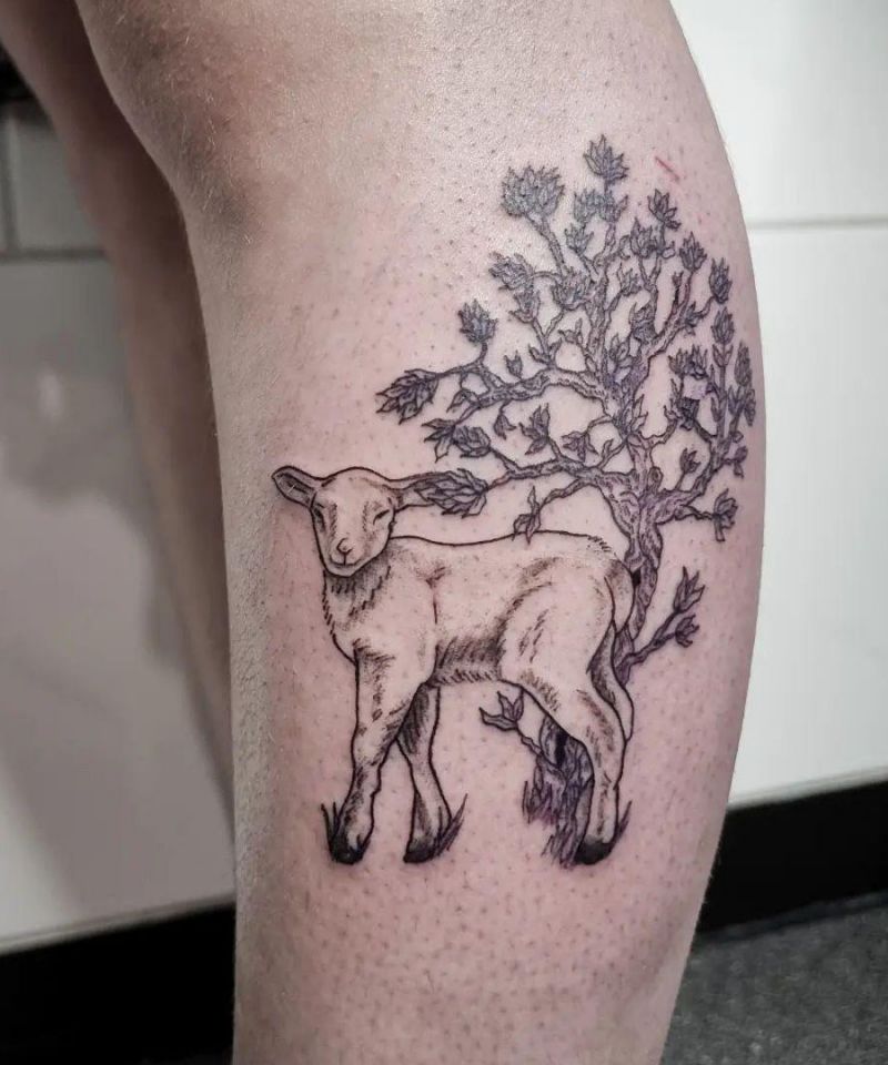 30 Cute Lamb Tattoos You Can Copy