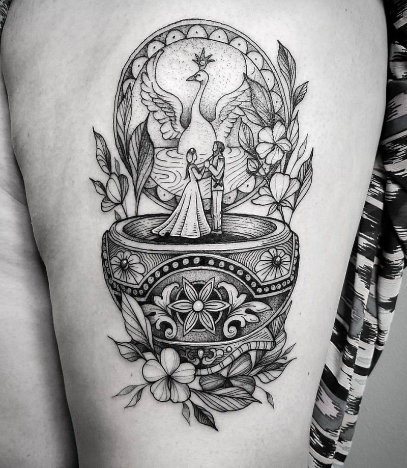 30 Unique Music Box Tattoos You Must Love