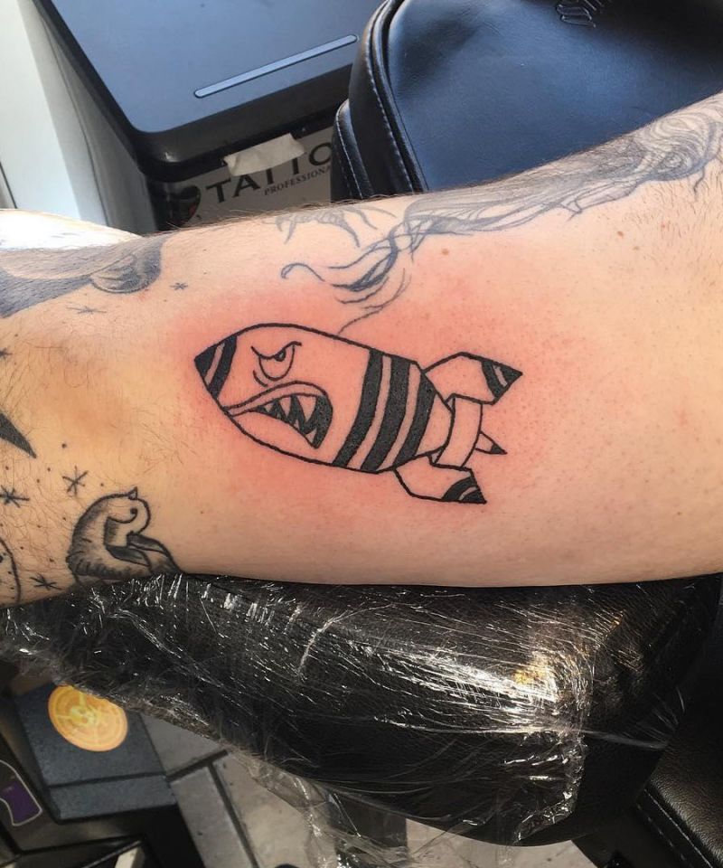 30 Unique Shark Bomb Tattoos You Must Love