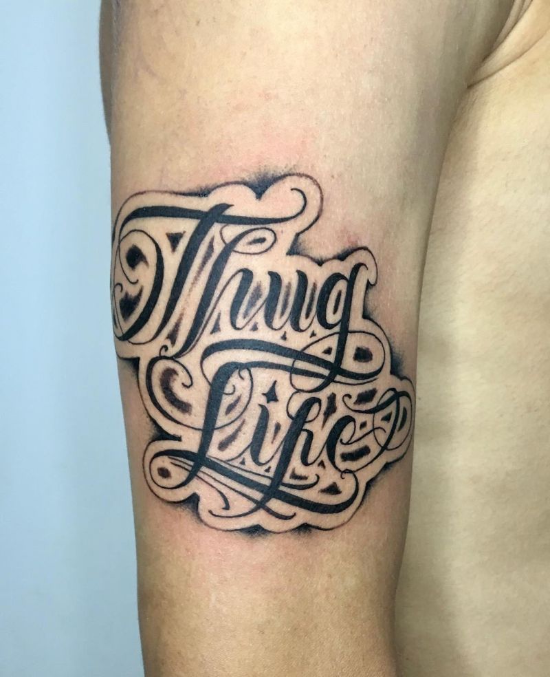 30 Unique Thug Life Tattoos For Your Next Ink