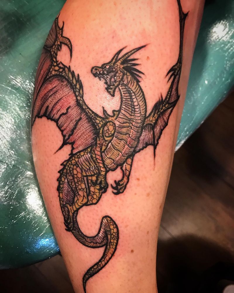 30 Unique Wyvern Tattoos You Must Love