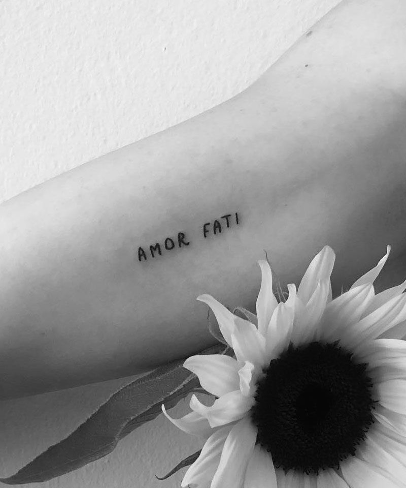 30 Unique Amor Fati Tattoos to Inspire You