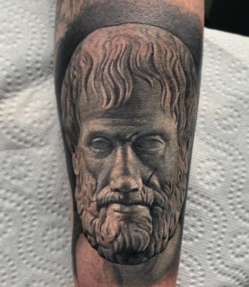 16 Unique Aristotle Tattoos to Inspire You