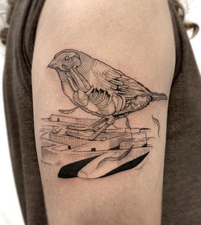 26 Pretty Canary Tattoos You Must Love