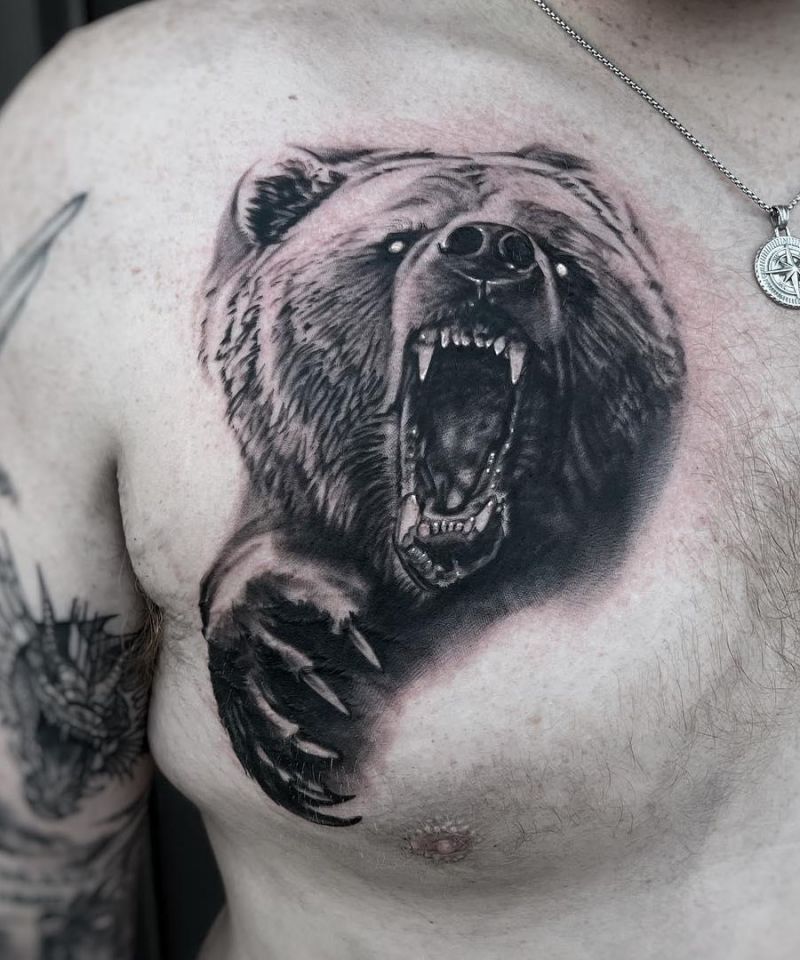 30 Awesome Grizzly Bear Tattoos For Your Next Ink