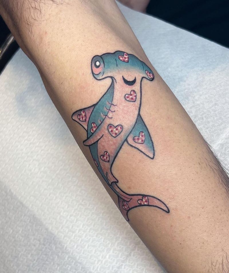 30 Unique Hammerhead Shark Tattoos You Must Love