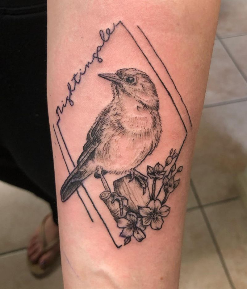 30 Unique Nightingale Tattoos to Inspire You