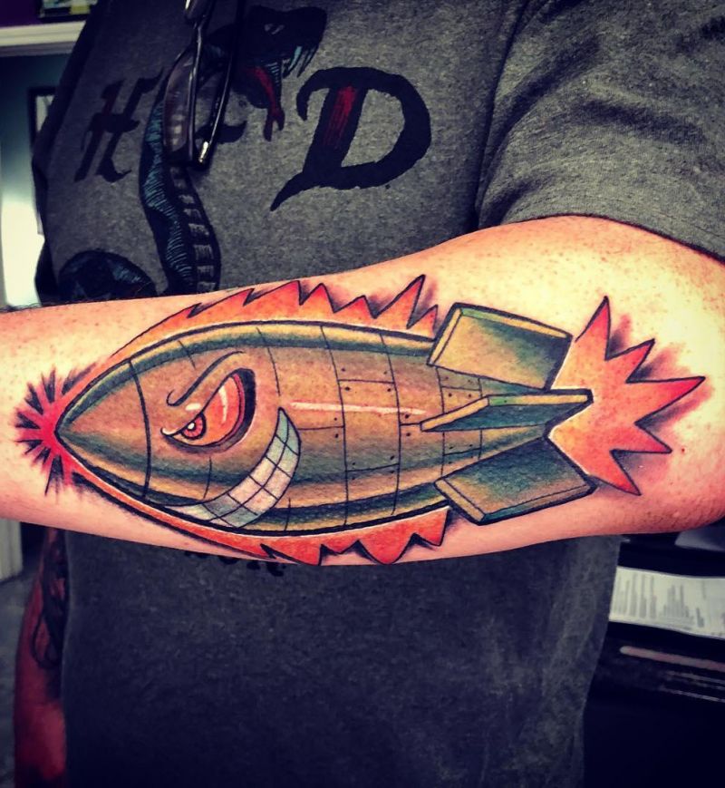 30 Unique Shark Bomb Tattoos You Must Love