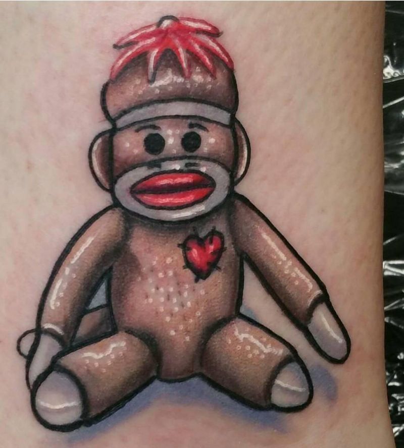 27 Unique Sock Monkey Tattoos for Your Inspiration