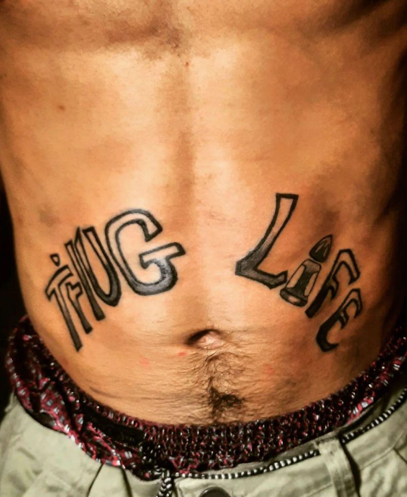 30 Unique Thug Life Tattoos For Your Next Ink