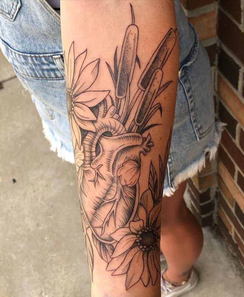 30 Pretty Cattail Tattoos For Your Next Ink