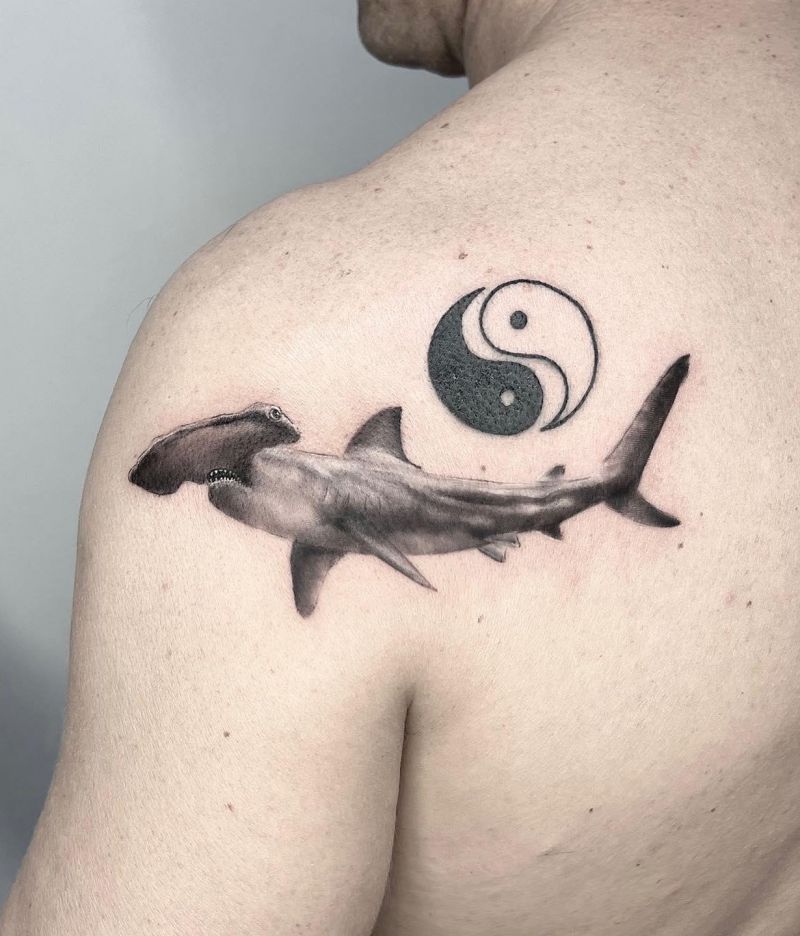 30 Unique Hammerhead Shark Tattoos You Must Love