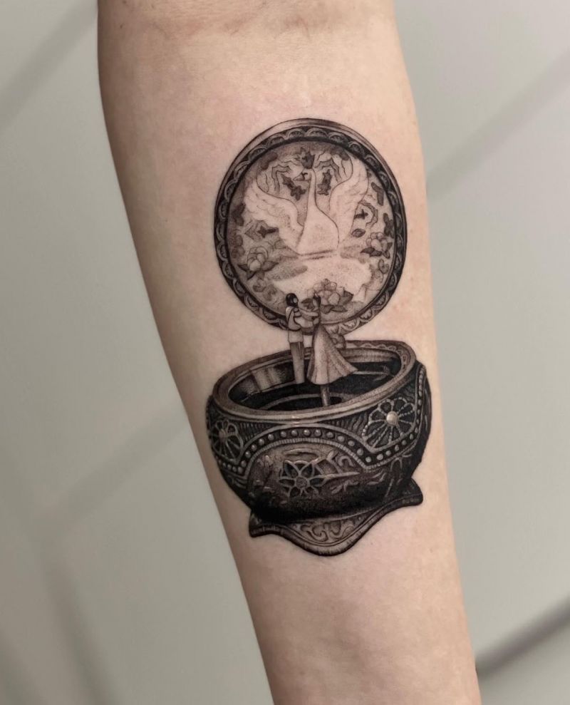 30 Unique Music Box Tattoos You Must Love