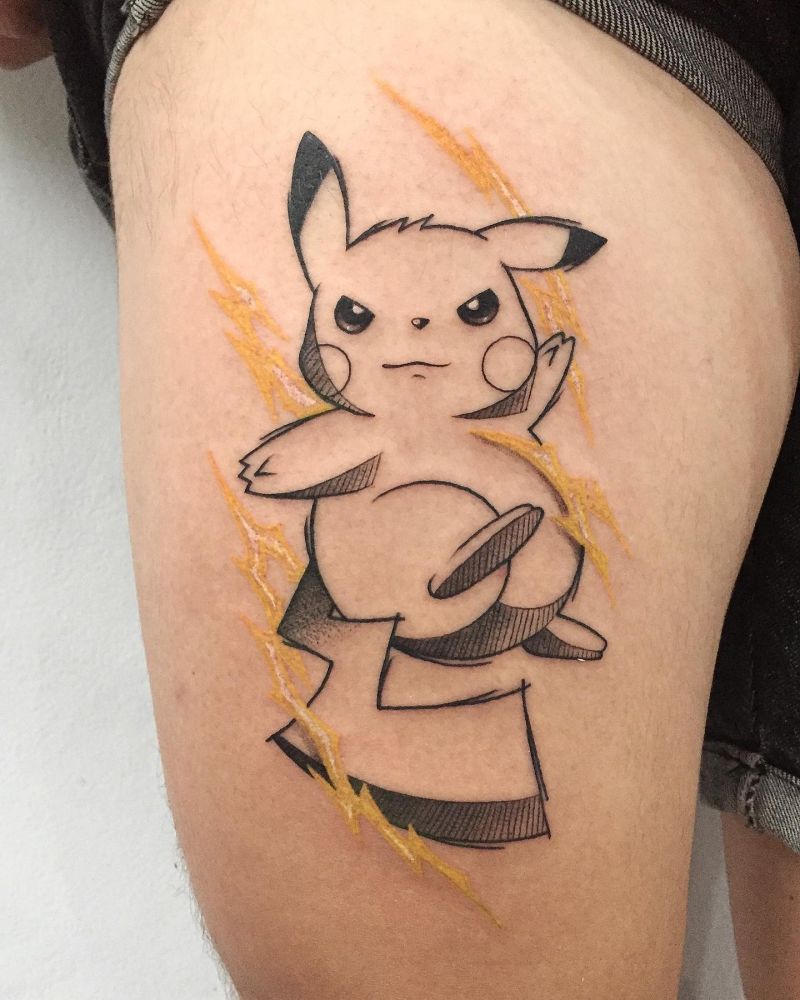 30 Cool Pikachu Tattoos You Can Copy