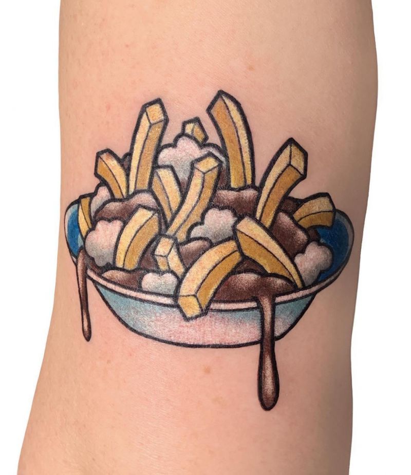 30 Unique Poutine Tattoos You Must Love