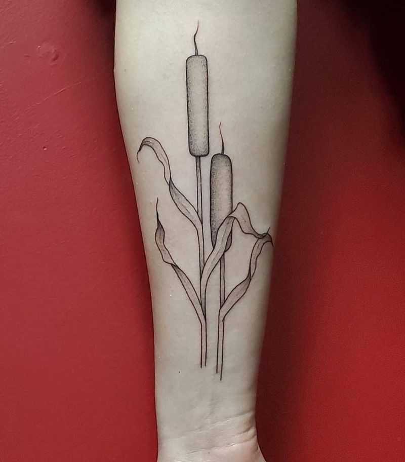 30 Pretty Cattail Tattoos For Your Next Ink