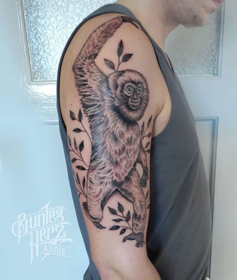 25 Unique Gibbon Tattoos for Your Inspiration