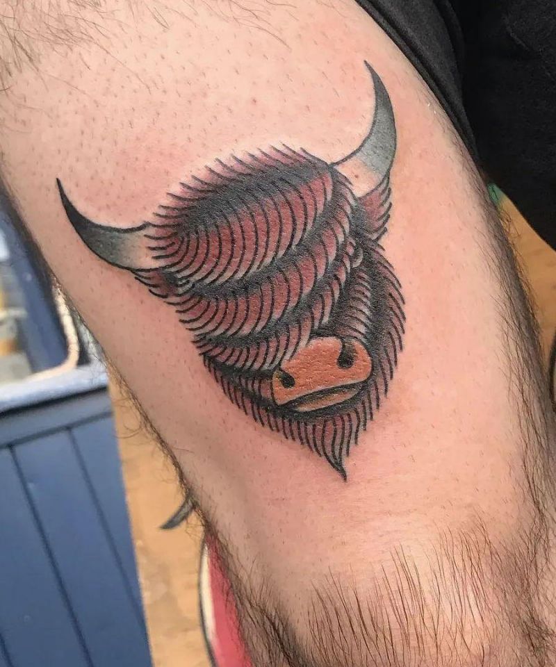 30 Classy Highland Cow Tattoos For Your Next Ink