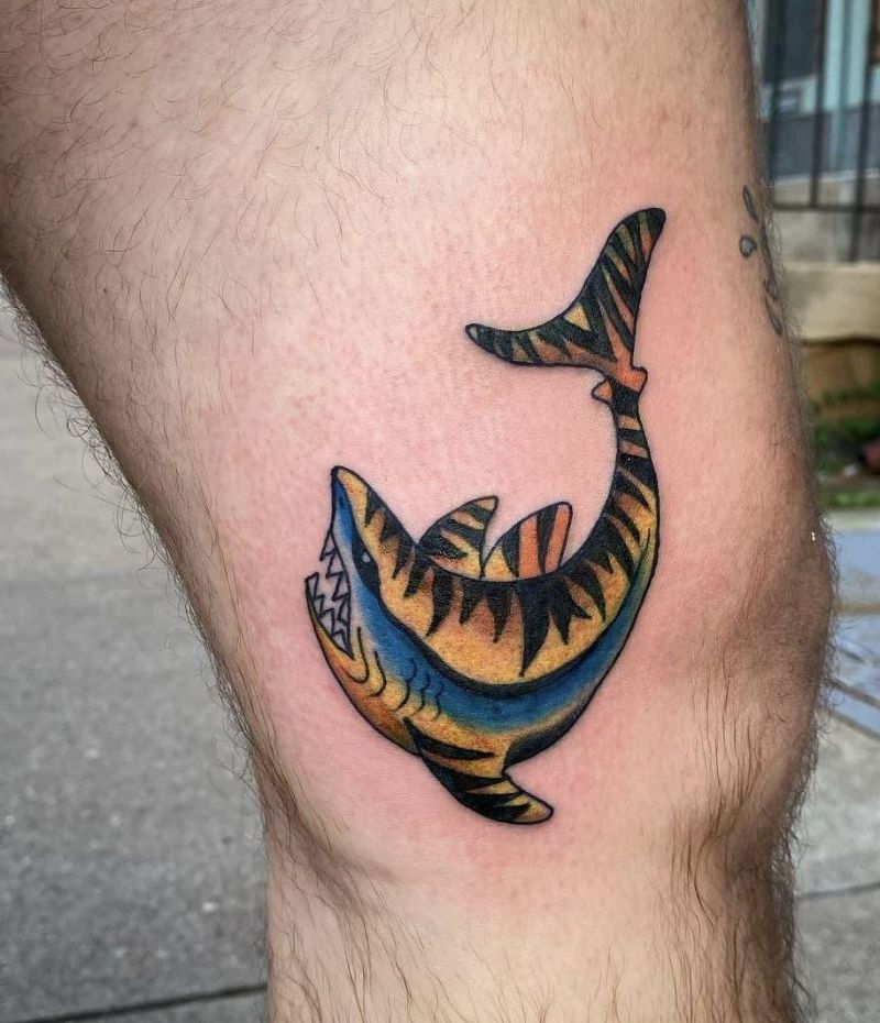 30 Unique Tiger Shark Tattoos You Must Love