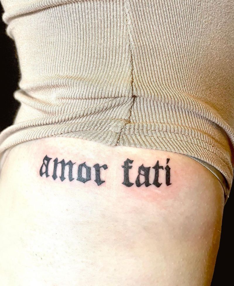 30 Unique Amor Fati Tattoos to Inspire You