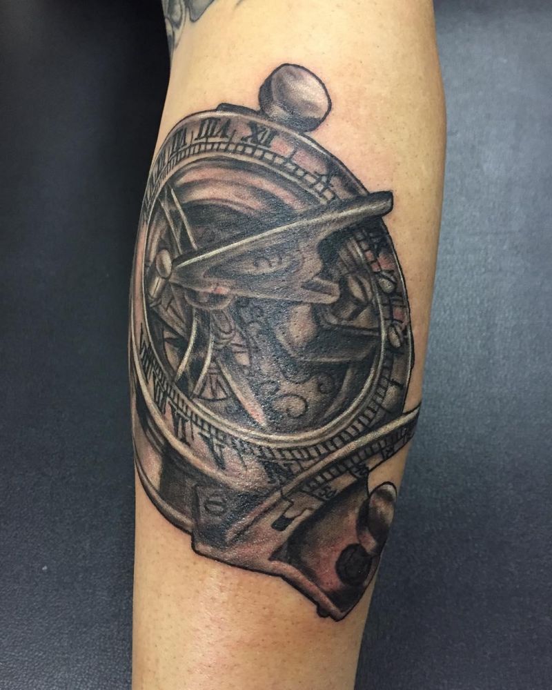 20 Awesome Astrolabe Tattoos You Can Copy