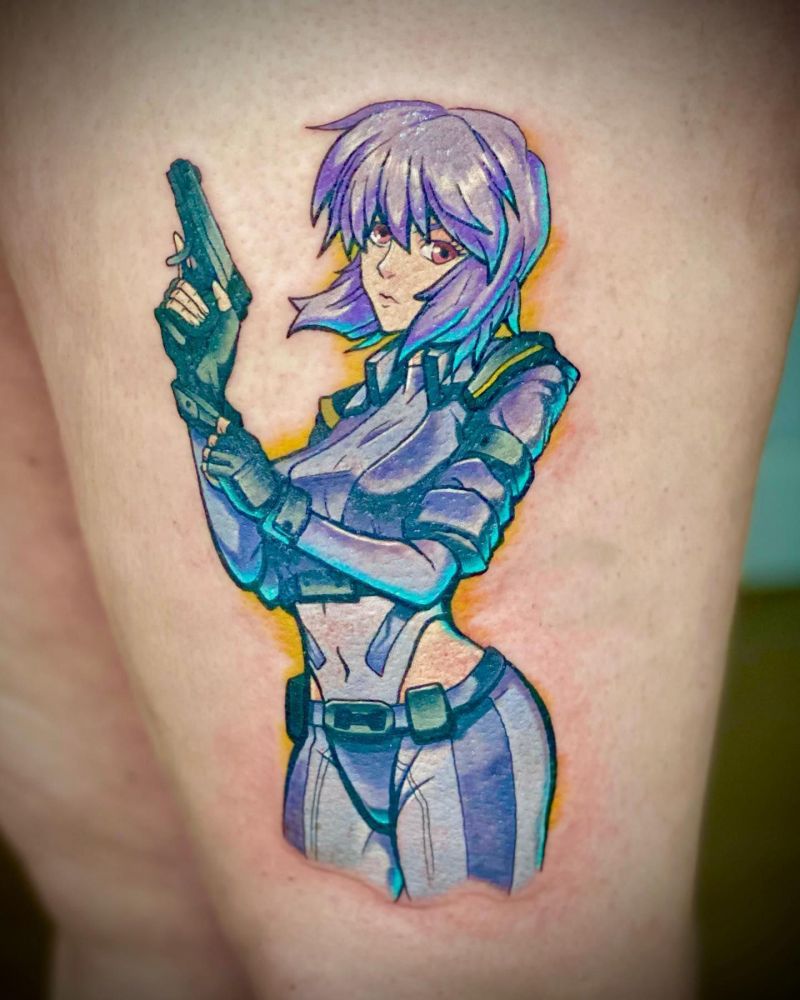 30 Unique Ghost In The Shell Tattoos You Can Copy