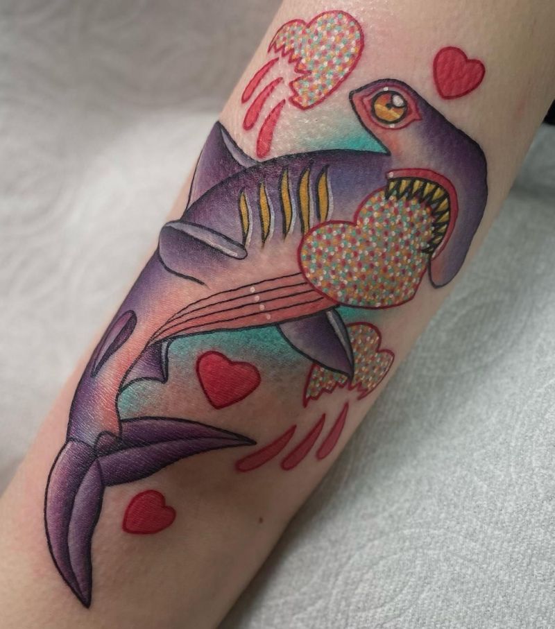30 Unique Hammerhead Shark Tattoos You Must Love