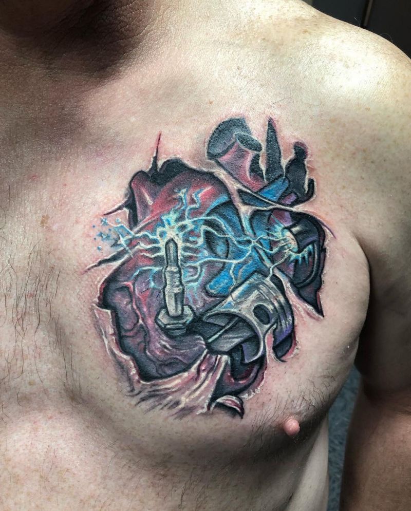 30 Unique Mechanical Heart Tattoos You Must Love