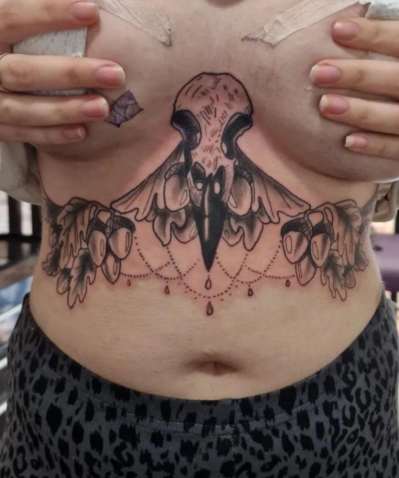 30 Pretty Sternum Tattoos For Your Next Ink