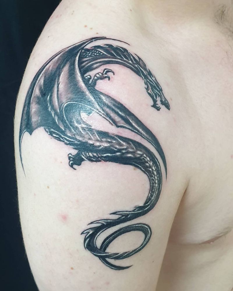 30 Unique Wyvern Tattoos You Must Love