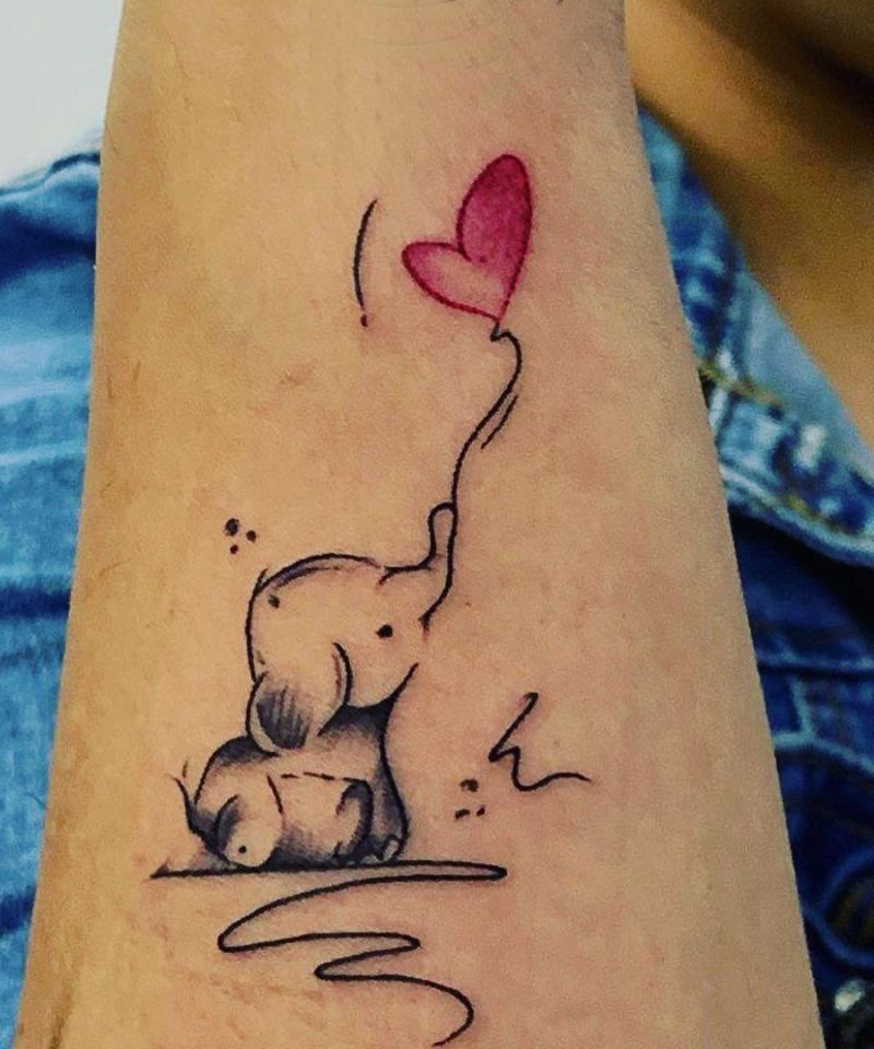 30 Cool Baby Elephant Tattoos for Your Inspiration