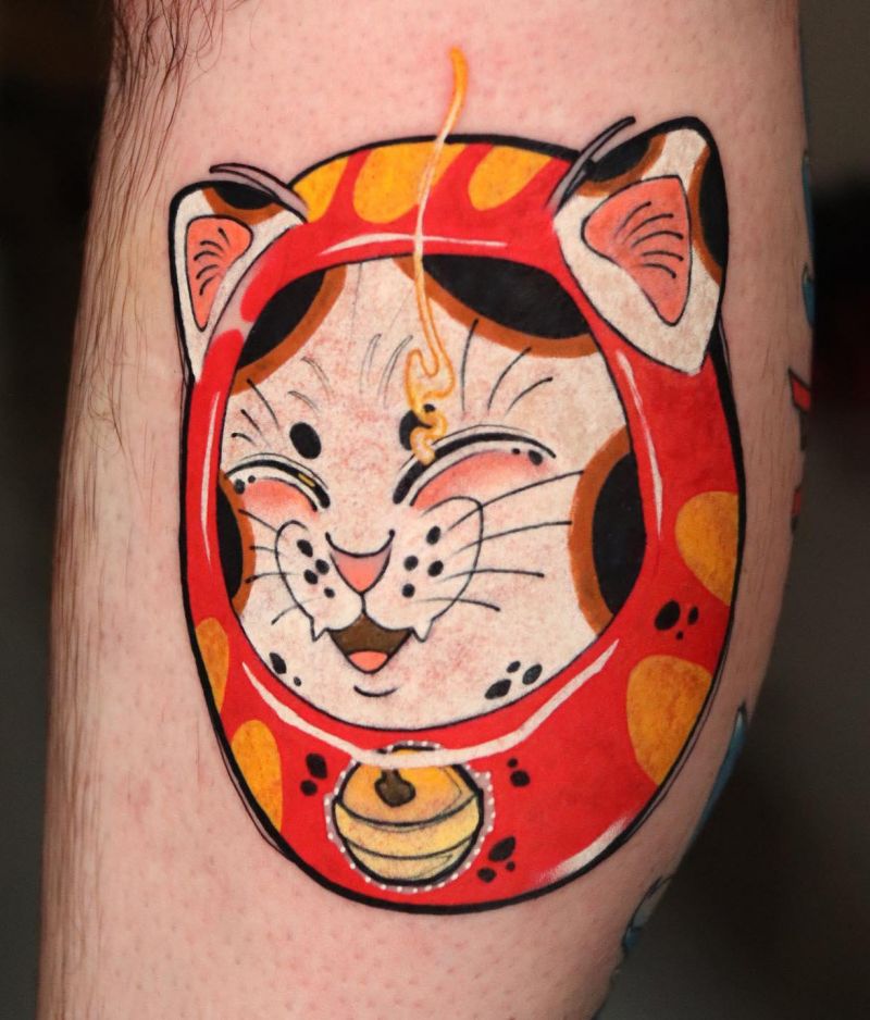 30 Unique Daruma Doll Tattoos for Your Inspiration