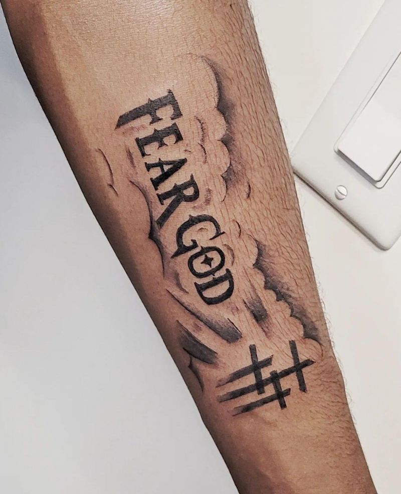 30 Unique Fear God Tattoos For Your Next Ink