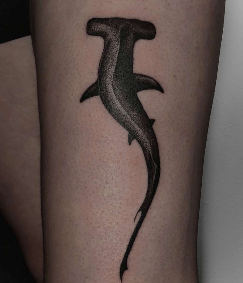 30 Unique Hammerhead Shark Tattoos You Must Love