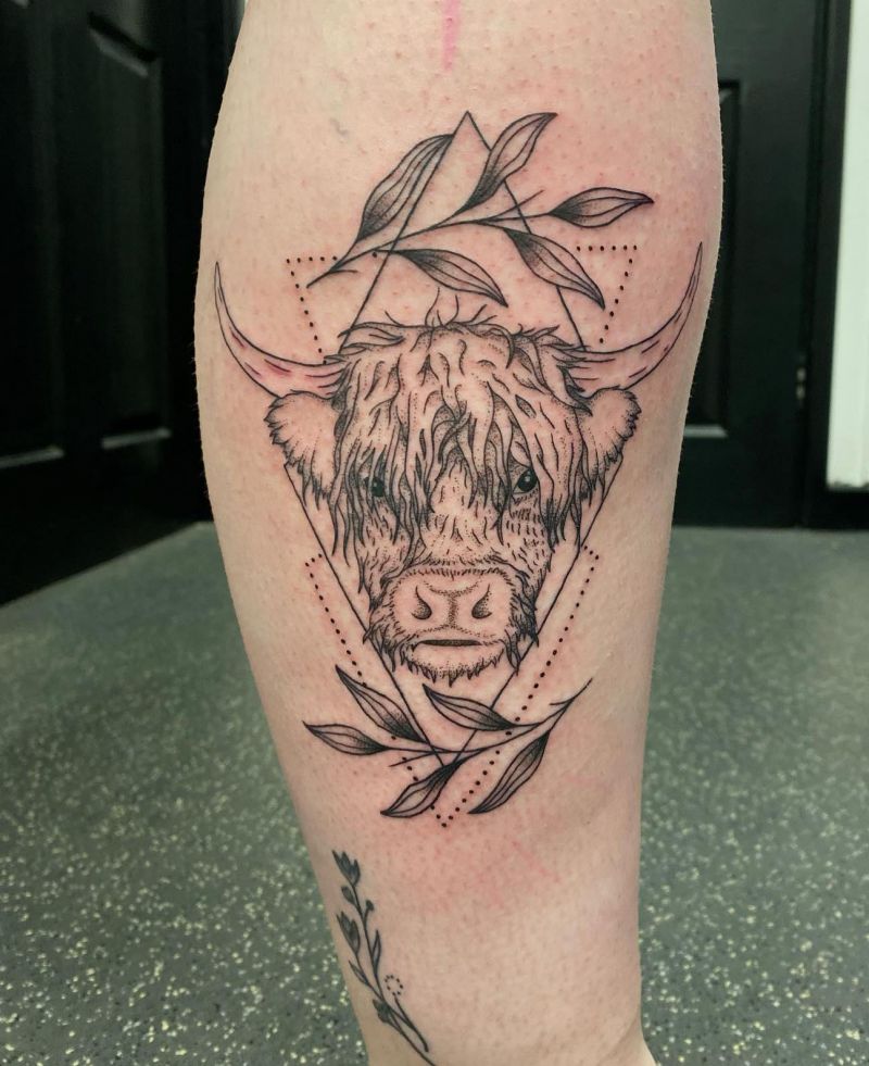 30 Classy Highland Cow Tattoos For Your Next Ink