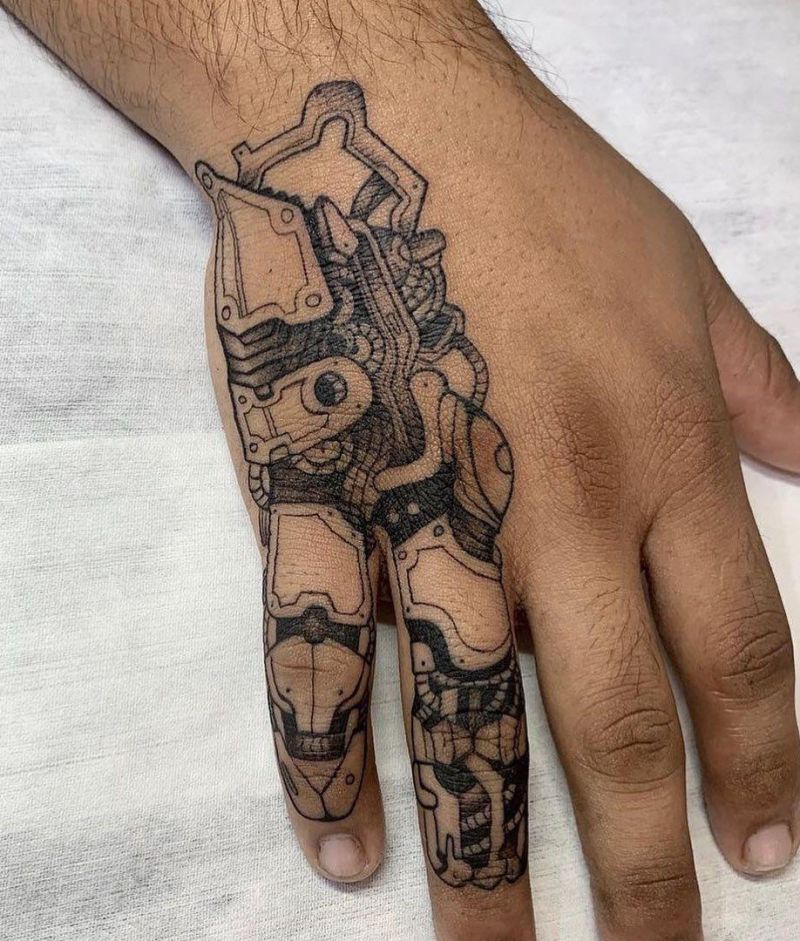 6 Unique Mechanical Hand Tattoos You Must Love